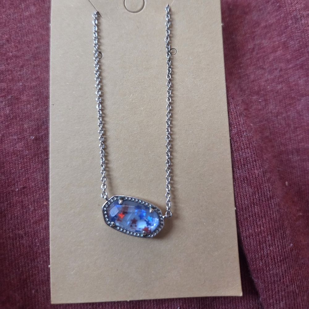 Kendra Scott Blue and Silver Necklace